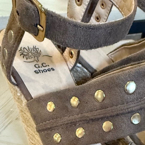 Boutique, Chic, Boho Women's Brown/Tan Wedge Sandals Size 9. - Picture 10 of 14